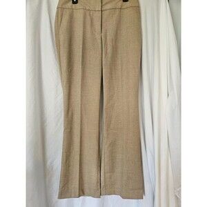 Ann Taylor Factory Curvy Trouser Pants Light Brown Size 8 Polyester Blend NWT